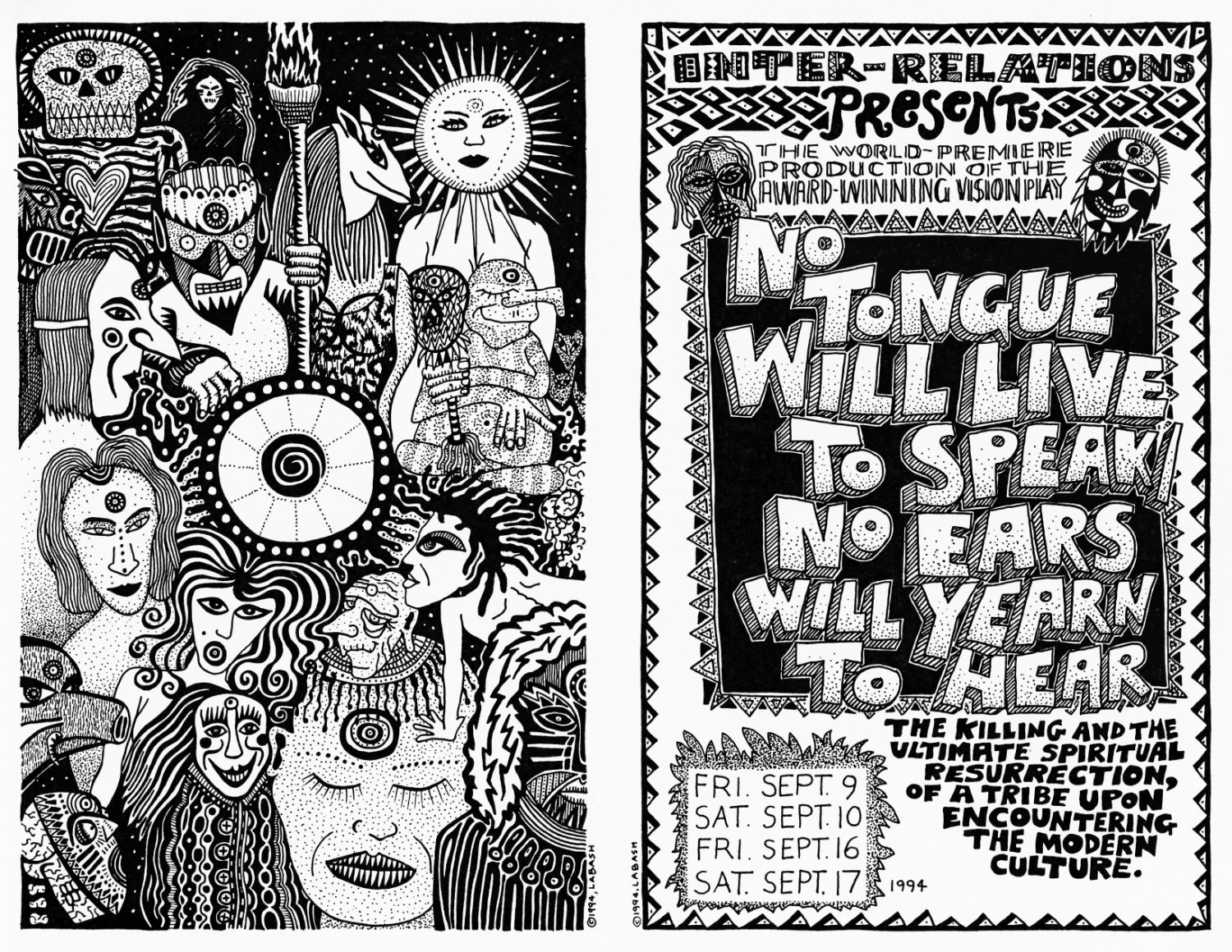 Outside panels of the program